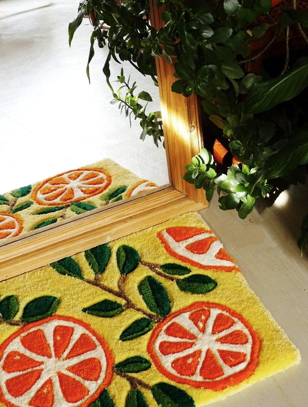 TAPIS/SUSPENSION MURALE ORANGES