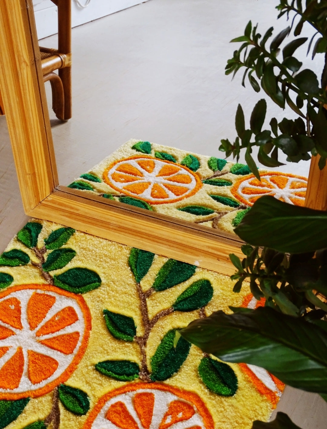 TAPIS/SUSPENSION MURALE ORANGES