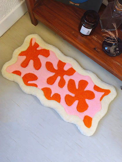 TAPIS ROSE & ORANGE