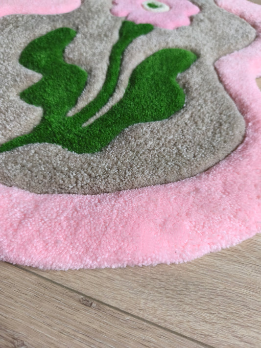 TAPIS FLEUR STYLE VINTAGE